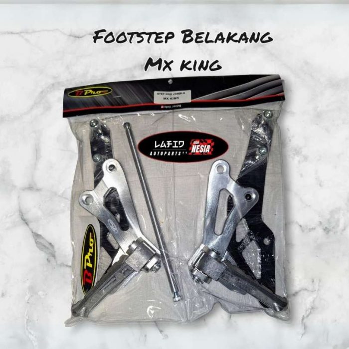 Footstep Underbone Belakang Mx king (Silver)