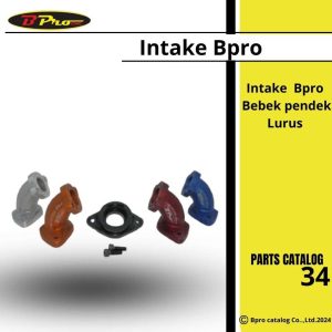 intake Bpro Bebek 24 MM Pendek Lurus (Gold)